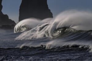 waves Gary K Burns The strength of the waves, crashing to the shore, a symbol of resilience and strength