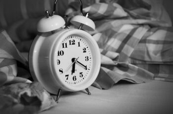 An alarm clock, setting the time to get up. Is life one big adventure, or are you dreading every day?