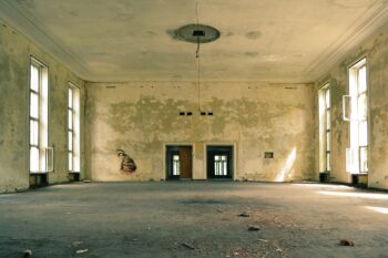 An abandoned room in an old building. Have you given up or are you ready for the challenge?
