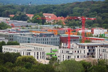Buildings under construction. A work in progress. Much like us. One step at a time.