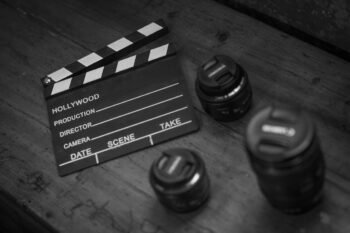 The clapperboard, a sing it's time to take action.