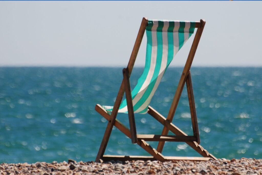 deckchair Gary K Burns A deckchair beside the sea