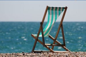 deckchair Gary K Burns Gary K Burns A deckchair beside the sea