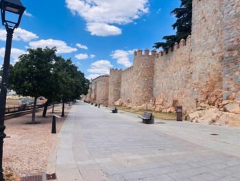 The walled city of Avila in Spain.